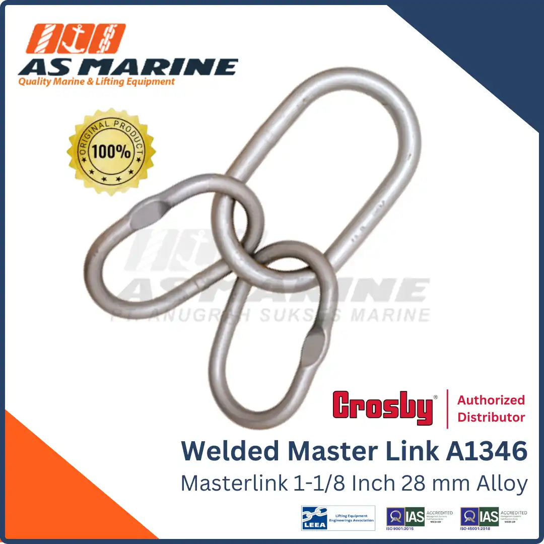 Master Link Welded Assembly / Masterlink Alloy Crosby A1346 1-1/8 Inch